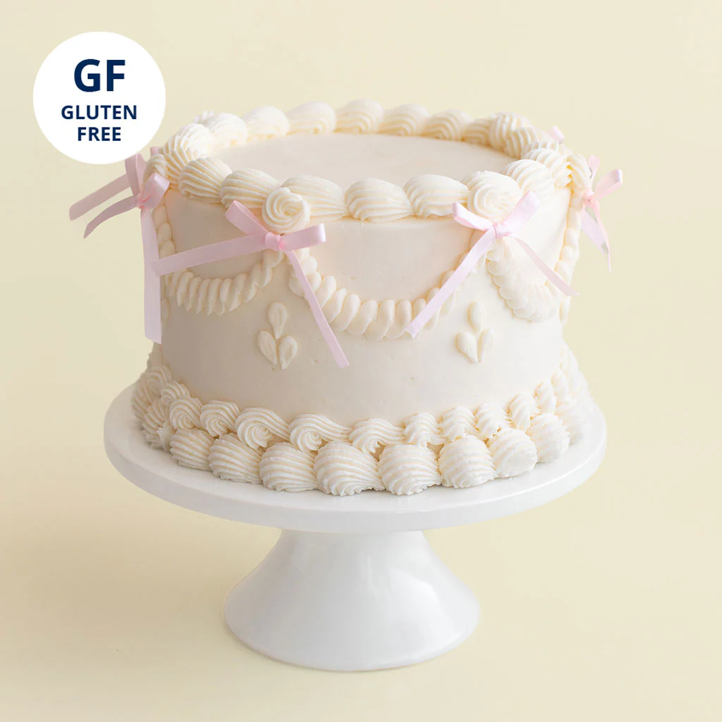Gluten Free Bridgerton Bow Cake
